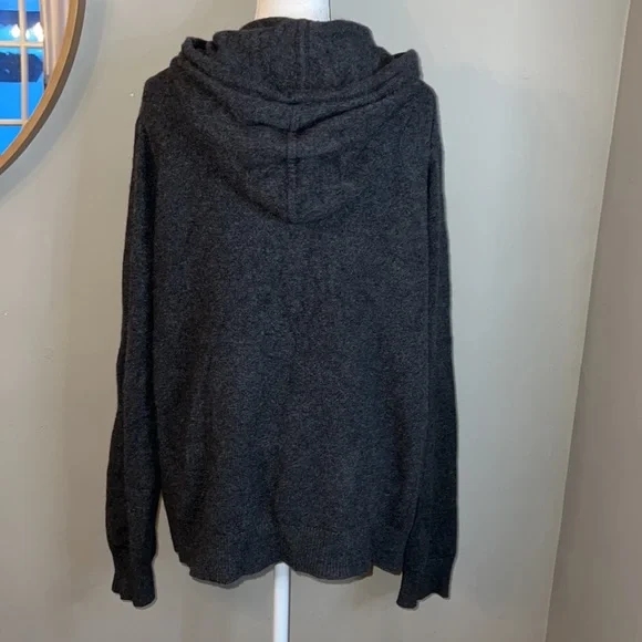 Patagonia Mens Gray Recycled Cashmere Sweater Hoodie Size L - Picture 7 of 13